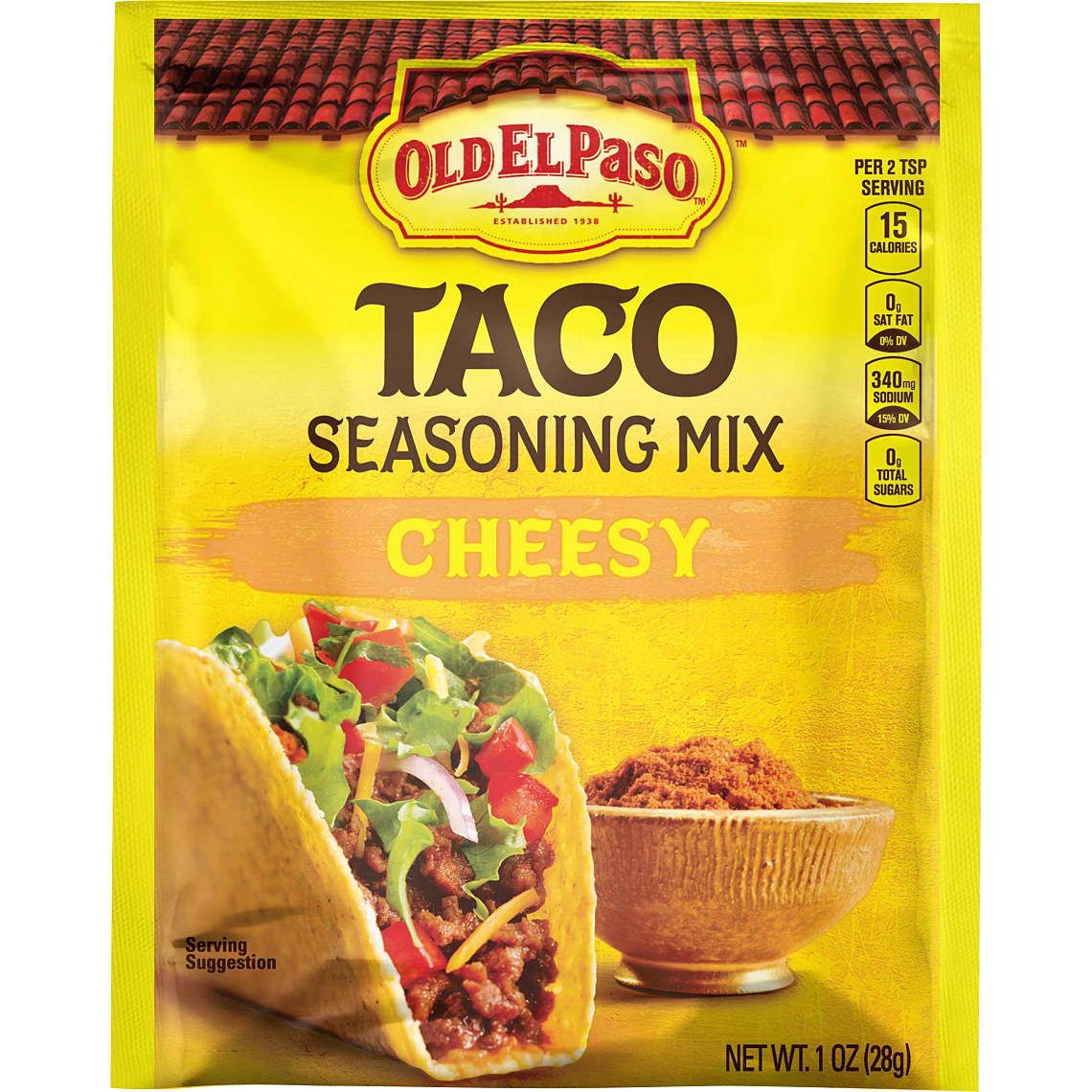 Old El Paso Cheesy Taco Seasoning Mix, 1 oz